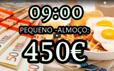 LIVE TRADING – OPERAÇÃO COM 450€ DE LUCRO – PORTUGAL FOREX